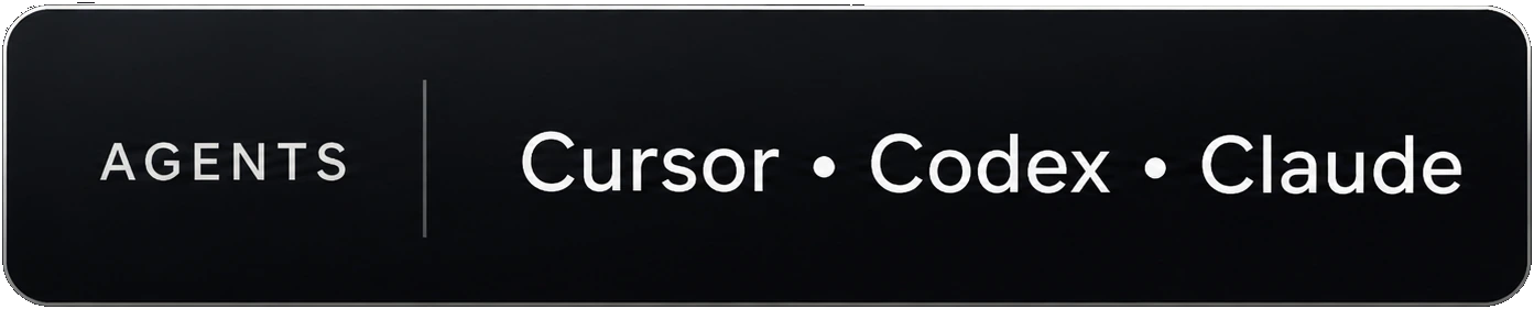 Codex, Cursor, Claude